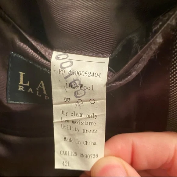 Men’s Gray Ralph Lauren 2 Button Blazer